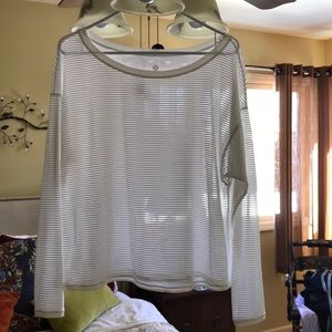 Lululemon all white sheer top